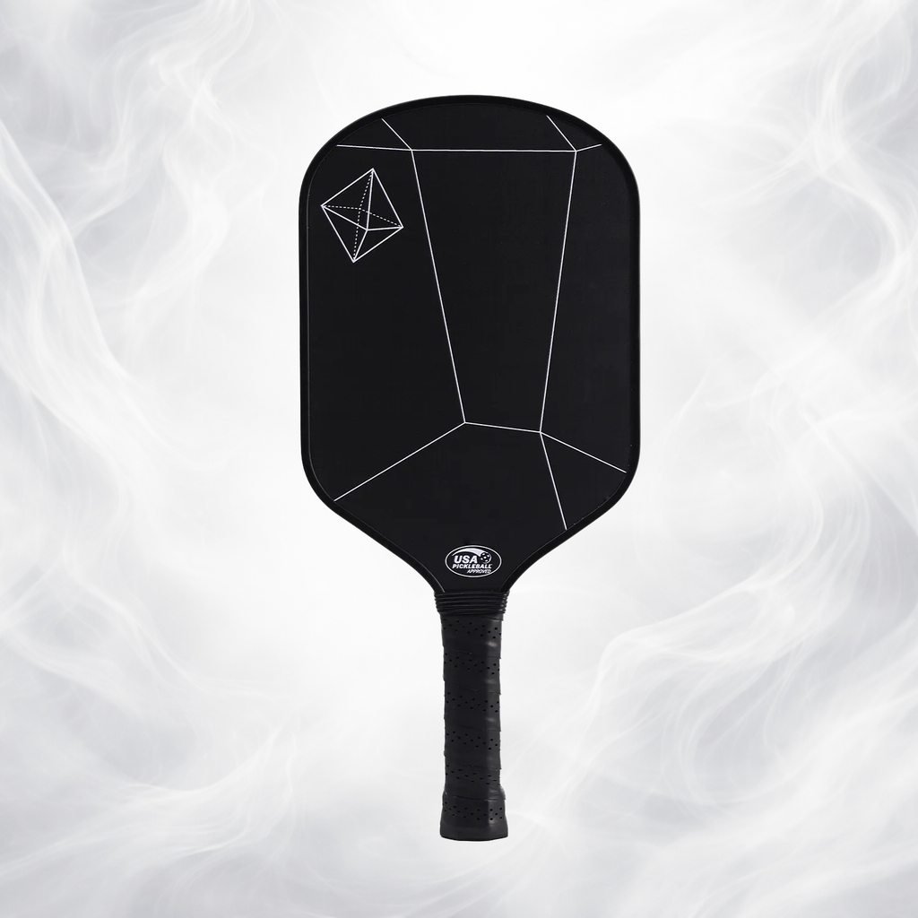Carbon Fiber Pickleball Paddle (Black or White) – Lightweight Control Paddle with Textured Grip, USA Pickleball Approved