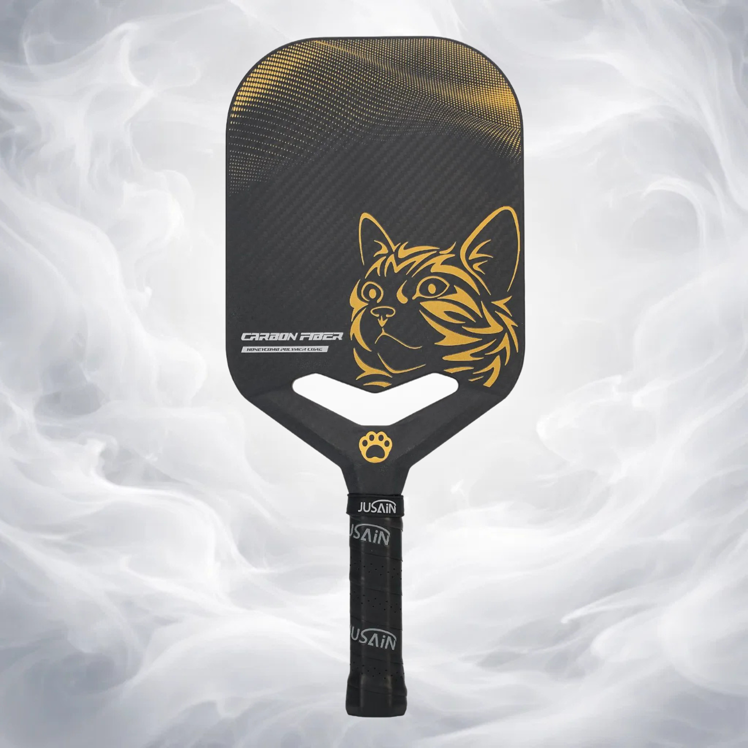 Golden Lynx T700 Carbon Fiber Pickleball Paddle (14mm Honeycomb Core) – Textured Spin Surface, One-Piece Hot Pressed, Lightweight Control Paddle
