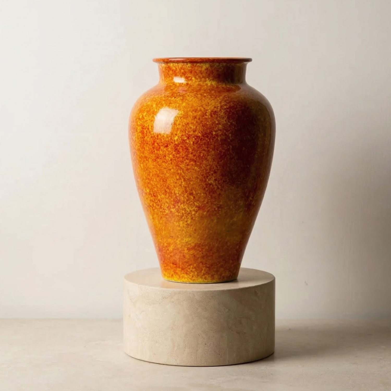 Handcrafted Rustic Ceramic Vase – Large Artisan Pottery Vase for Farmhouse & Modern Home Decor
