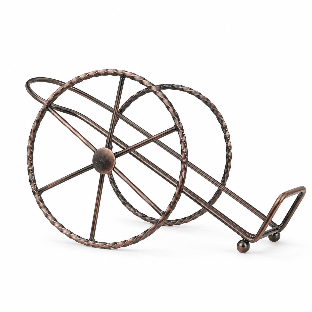 Cannon-Shaped Iron Wine Bottle Rack