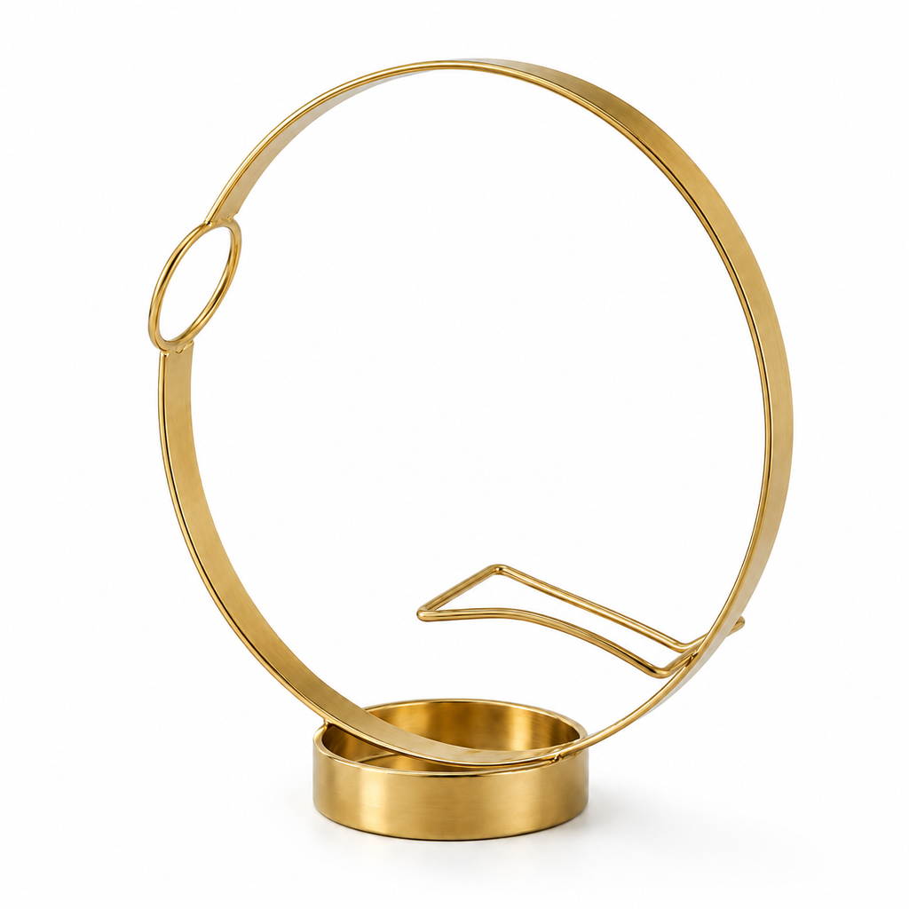 Circular Steel Wine Bottle Rack
