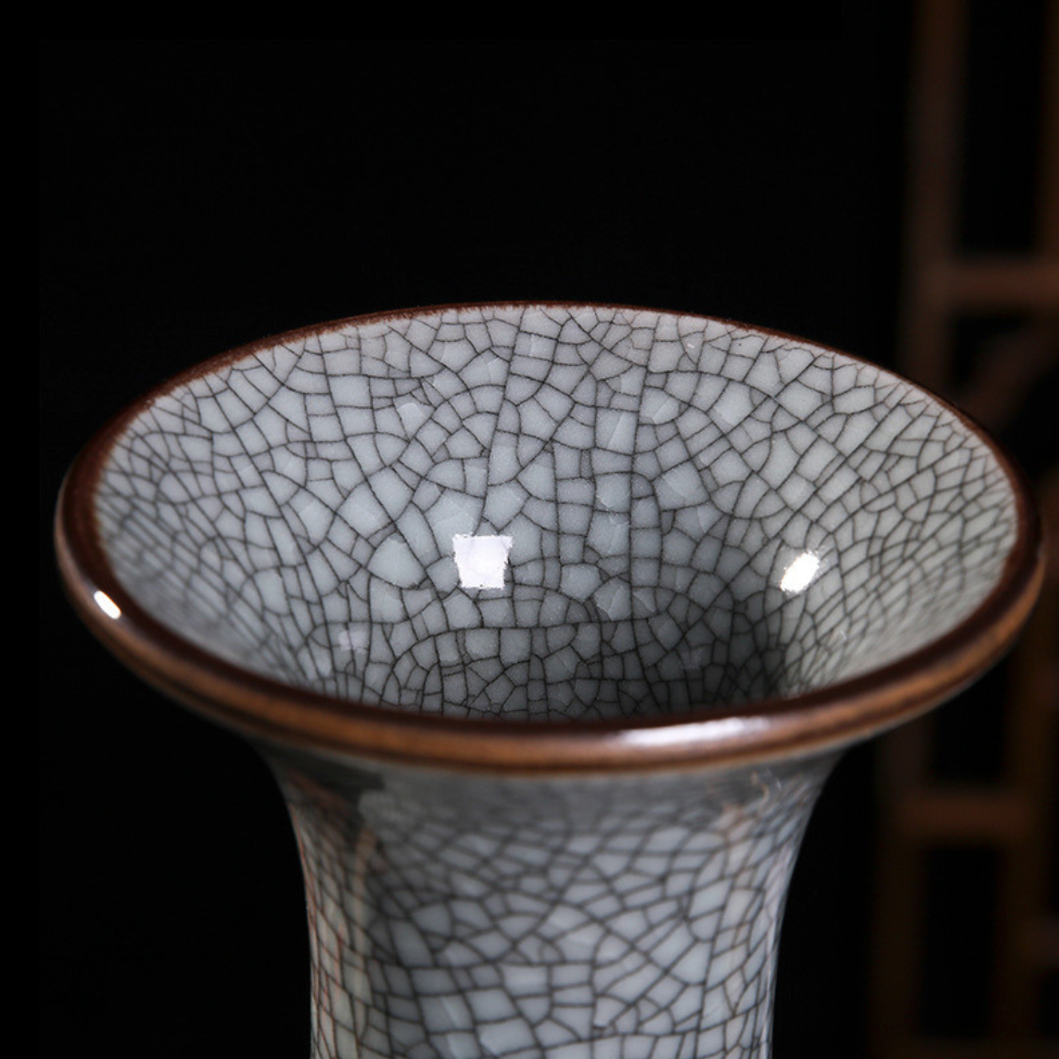 Jingdezhen Crackle Glaze Porcelain Vase – Handmade Chinese Ceramic Art Vase (4 Classic Shapes)