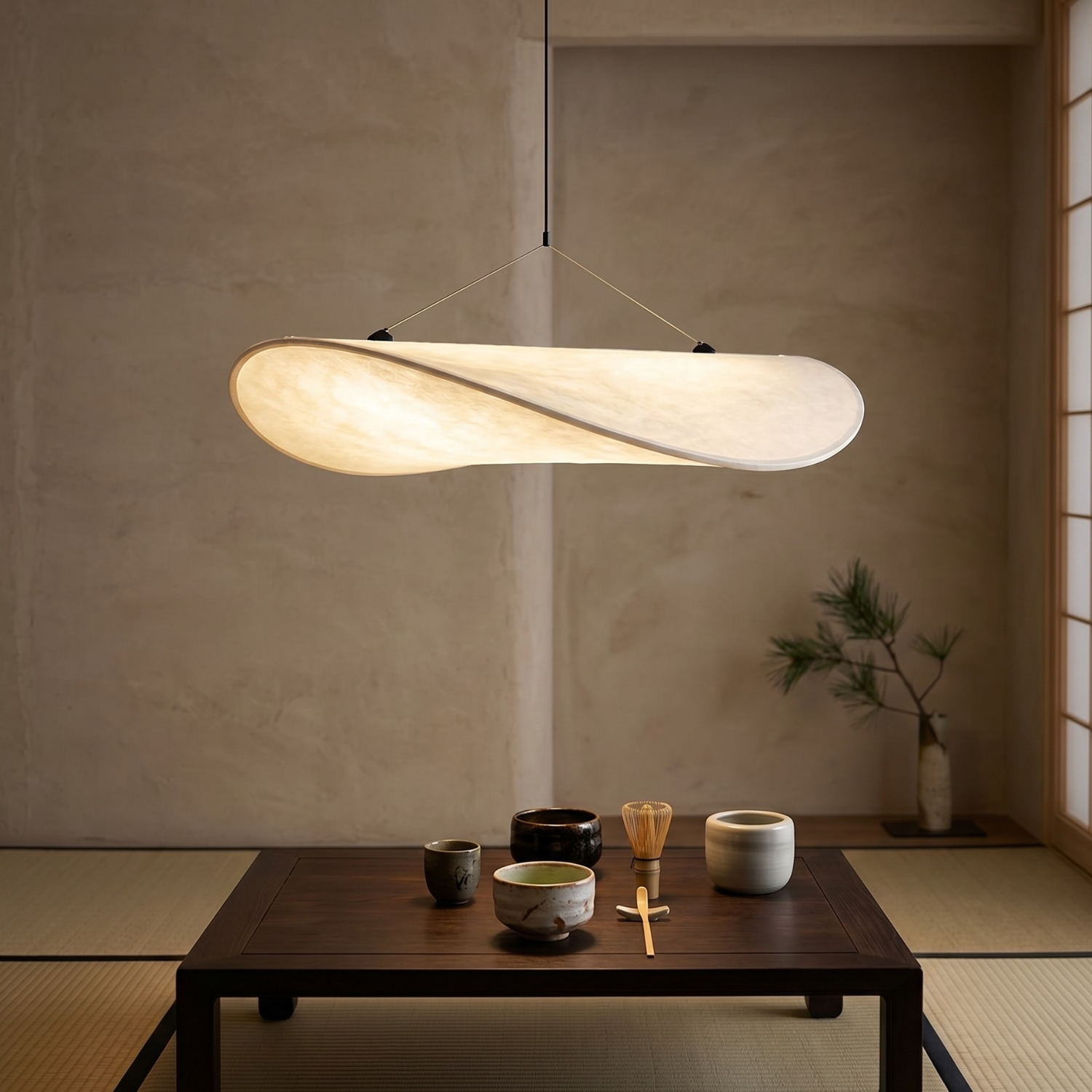 Luxury Silk Cloud Pendant Light | New Chinese Style Floating Leaf Chandelier | 40 50 60cm | Living Room Dining Room Statement Lamp