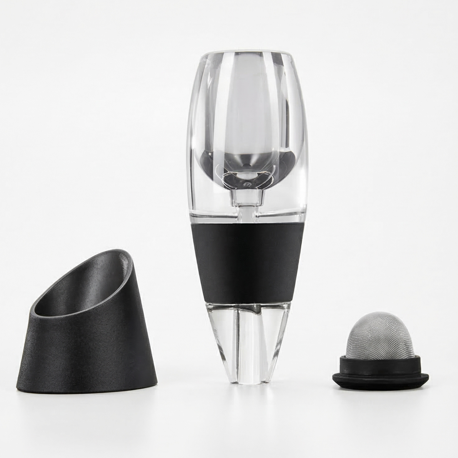 Magic Wine Decanter Aerator Pourer with Stand | Instant Aeration Spout & Sediment Filter | Wine Lover Gift Set