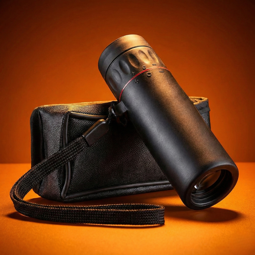 Mini Monocular Telescope 7x Compact Pocket Scope with Carry Pouch & Lens Cloth