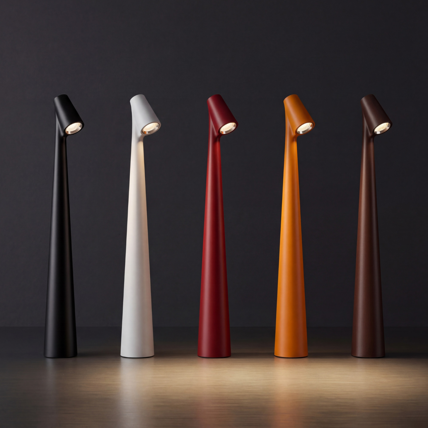 Minimalist Aluminum Rechargeable LED Table Lamp – Touch Control, 3-Level Dimmable Warm Light, Cordless Aluminum 35cm Desk Lamp (Modern Bar & Home Decor)