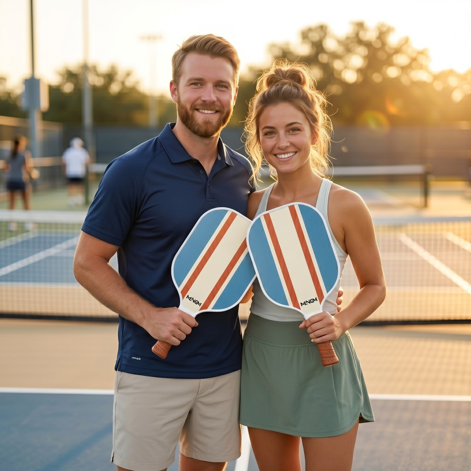 Pickleball Paddle Set for Beginners – Wooden Paddle with Balls & Bag | Single or 2-Player Set | Blue, Green, Purple, Brown