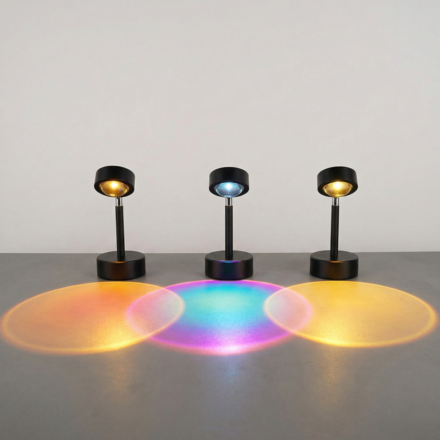 RGB Sunset Projection Lamp LED Mood Light with App & Remote Control USB Color Changing Rainbow Ambient Bedroom Desk Decor Lamp