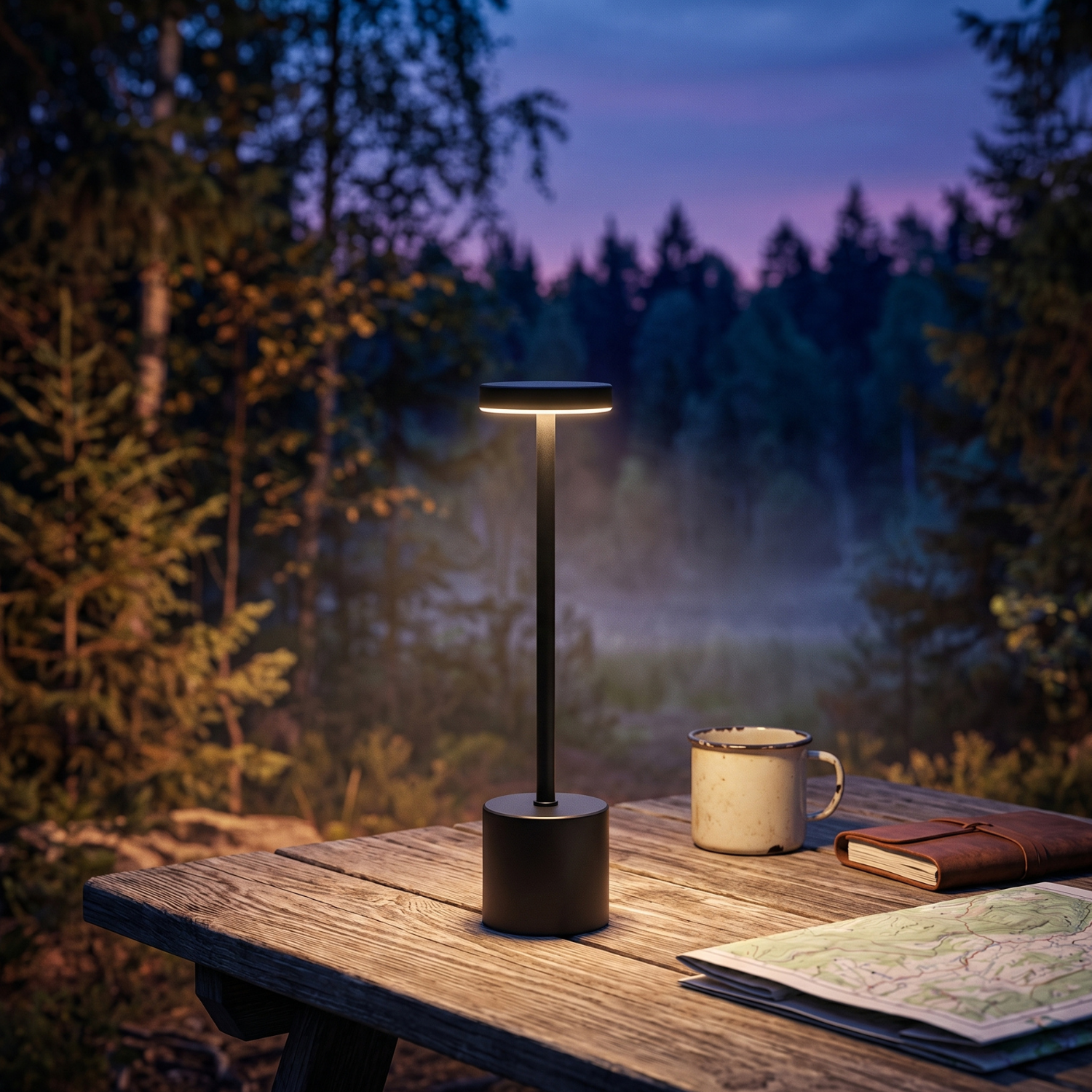 Rechargeable LED Table Lamp | Touch Dimmer Cordless Desk Light | Black White Gold Silver Bronze | Bar Restaurant Bedroom