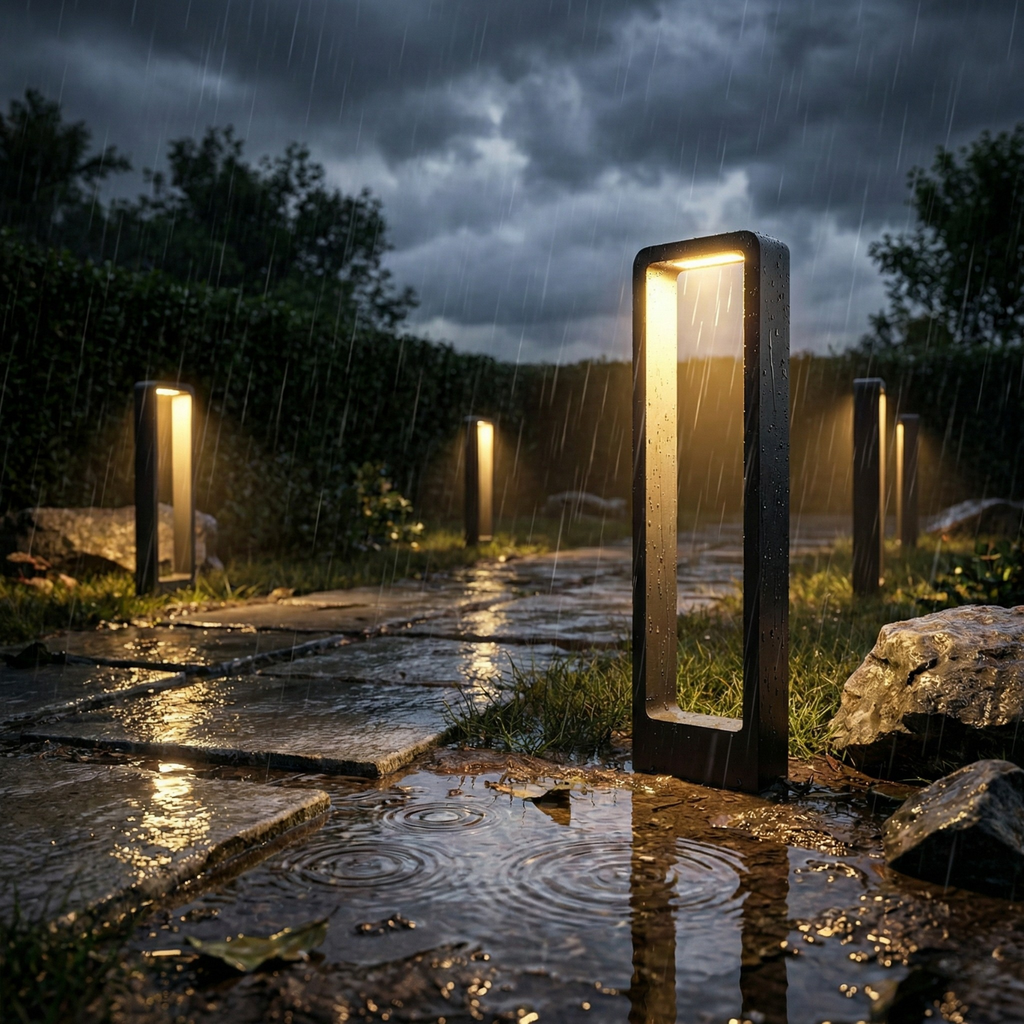 Solar Landscape Path Lights (1–8 Pack), IP65 Waterproof Aluminum Garden Lamps, Modern LED Outdoor Walkway Lighting