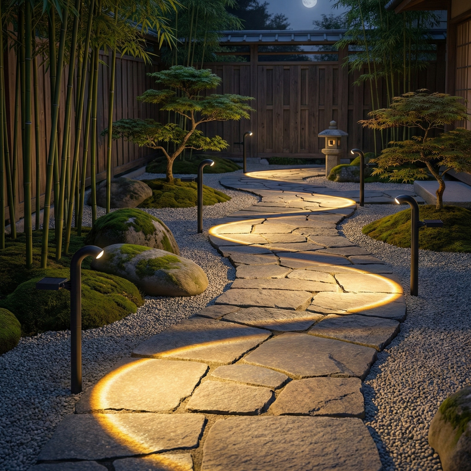 Solar Pathway Lights 4-Pack, IP55 Waterproof LED Garden Path Lights, Warm or Cool White Outdoor Landscape Lighting