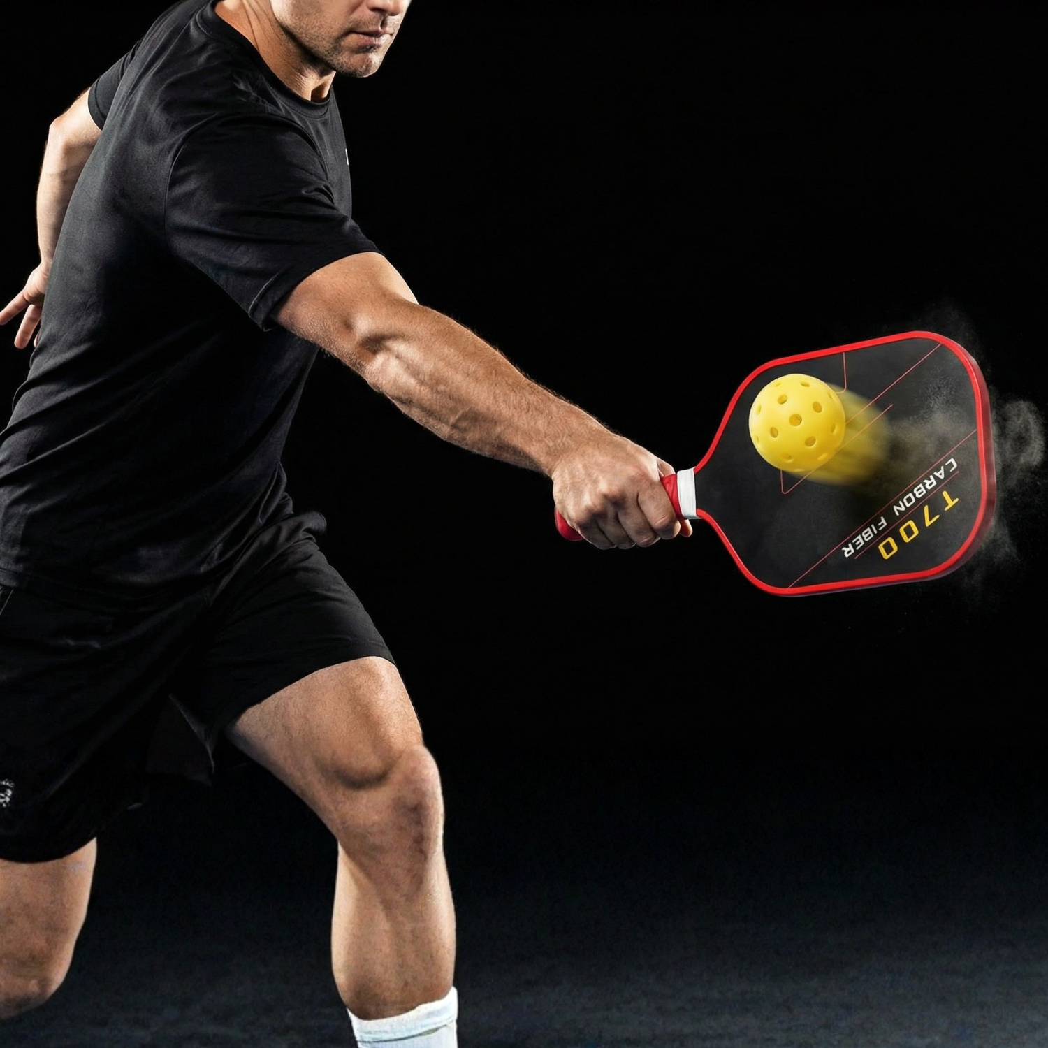 T700 Carbon Fiber Pickleball Paddle – 220g Ultra-Lightweight Competition Grade Racket for Power & Control (Rosso Corsa Colorway)