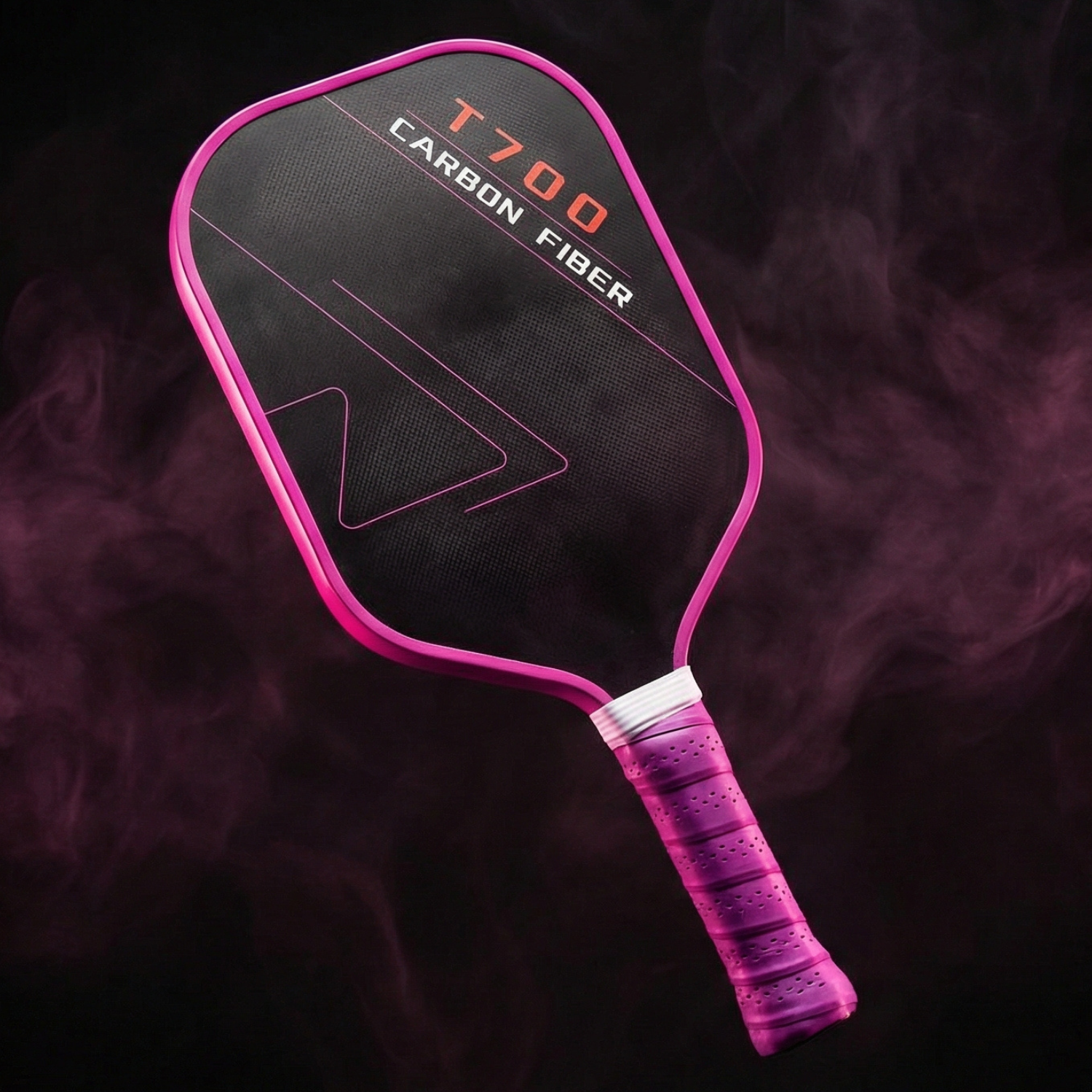 T700 Carbon Fiber Pickleball Paddle – Ultra Lightweight 220g Competition Grade Paddle for Power & Control (Electric Flamingo Colorway)