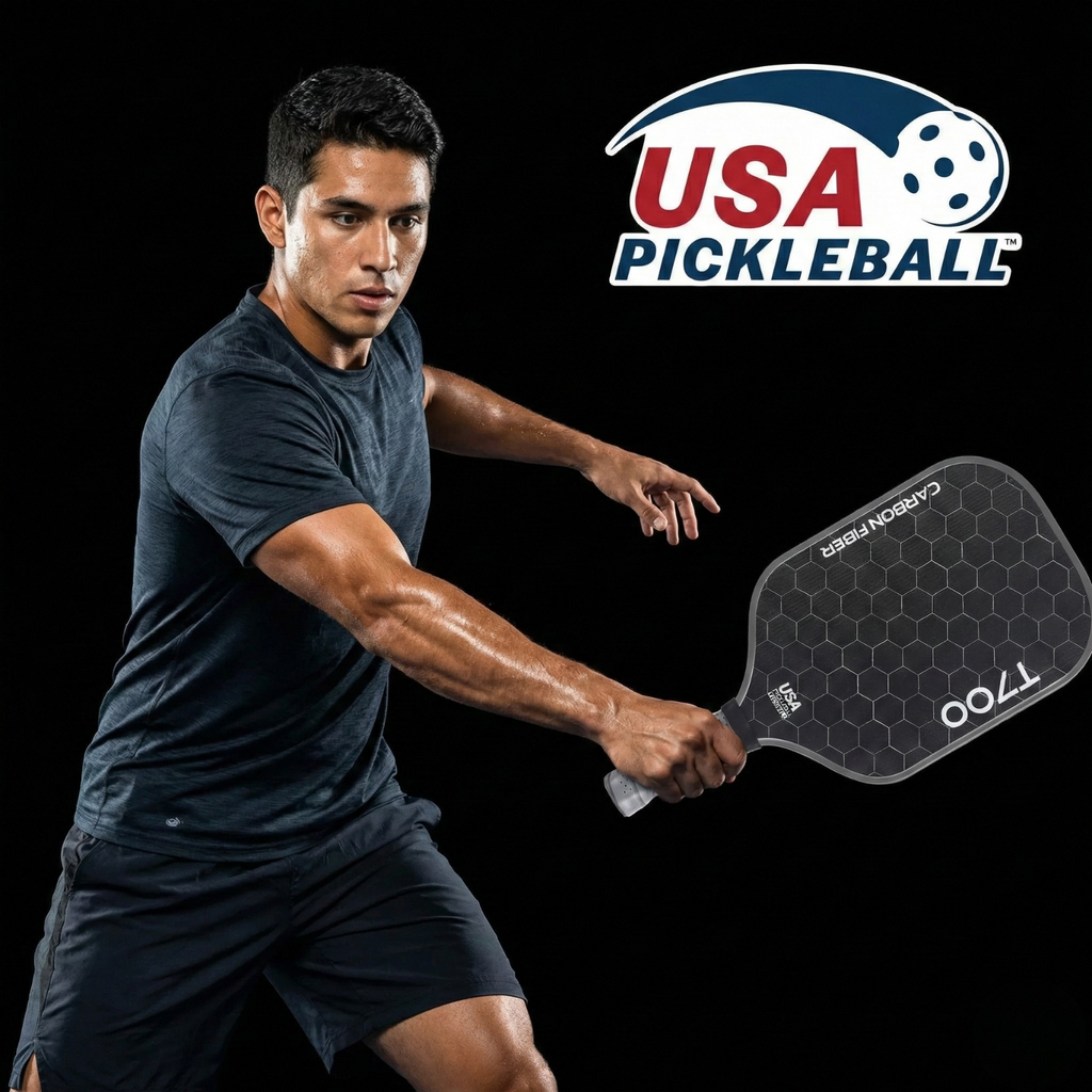 T700 Carbon Fiber Pickleball Paddle 16mm | Honeycomb Core, Textured Grip, USAPA Approved (Graphite Honeycomb)