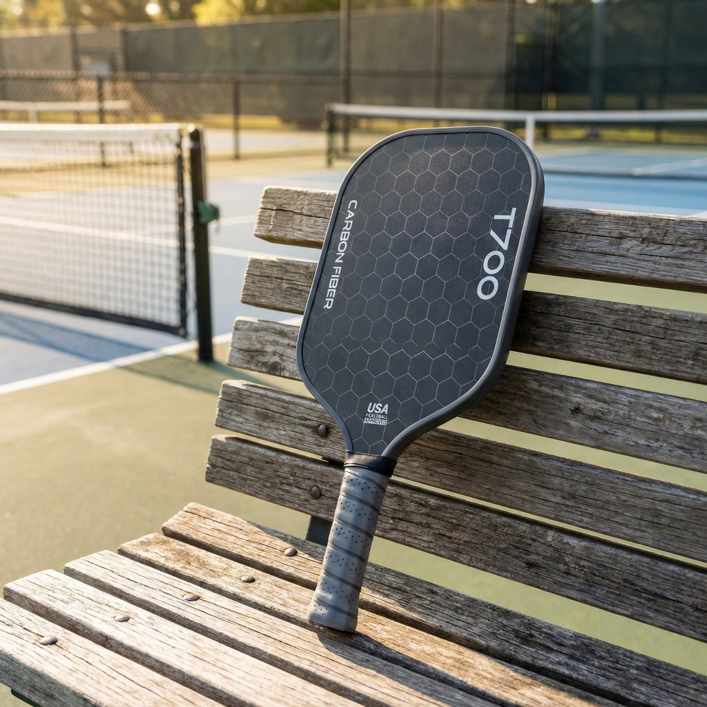 T700 Carbon Fiber Pickleball Paddle 16mm | Honeycomb Core, Textured Grip, USAPA Approved (Graphite Honeycomb)