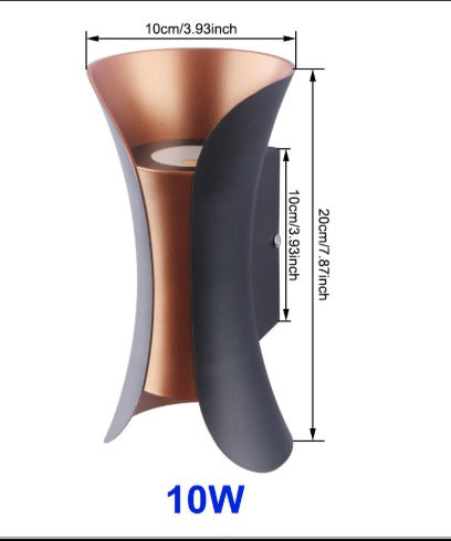 Slim Waterproof Outdoor Indoor Wall Lamp