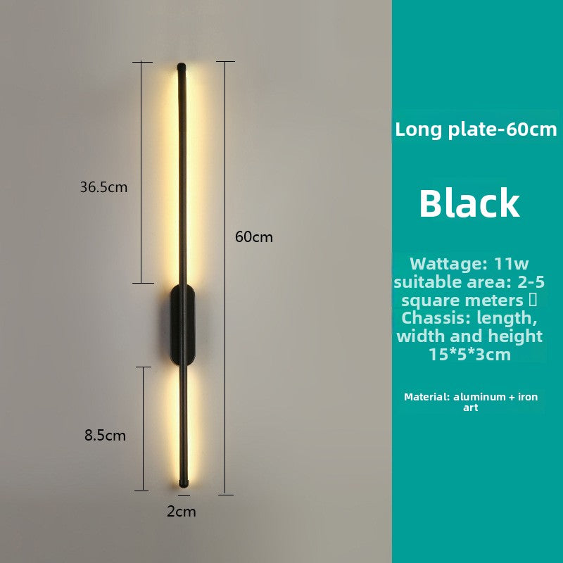 Minimalist LED Wall Light with Remote Control Adjustable Lighting