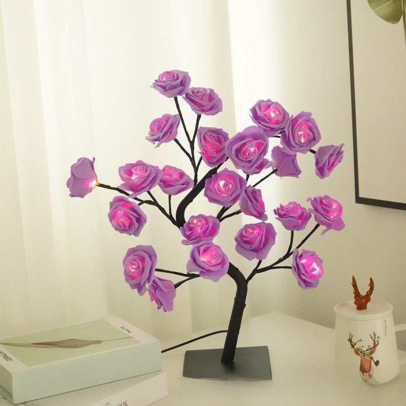 USB Powered Rose Tree Night Light