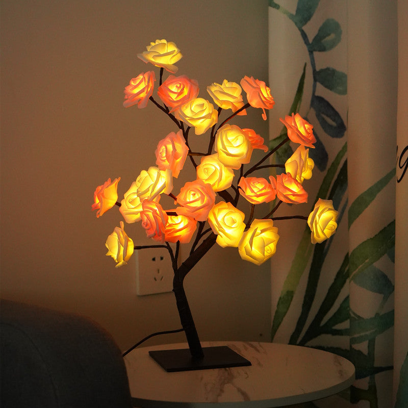 USB Powered Rose Tree Night Light