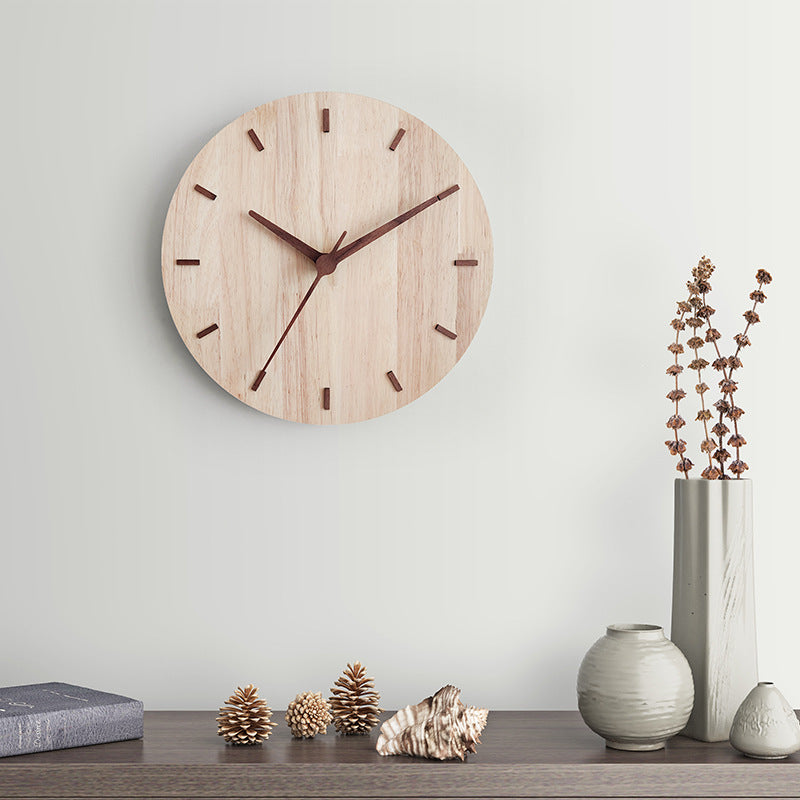 Wooden creative wall clock