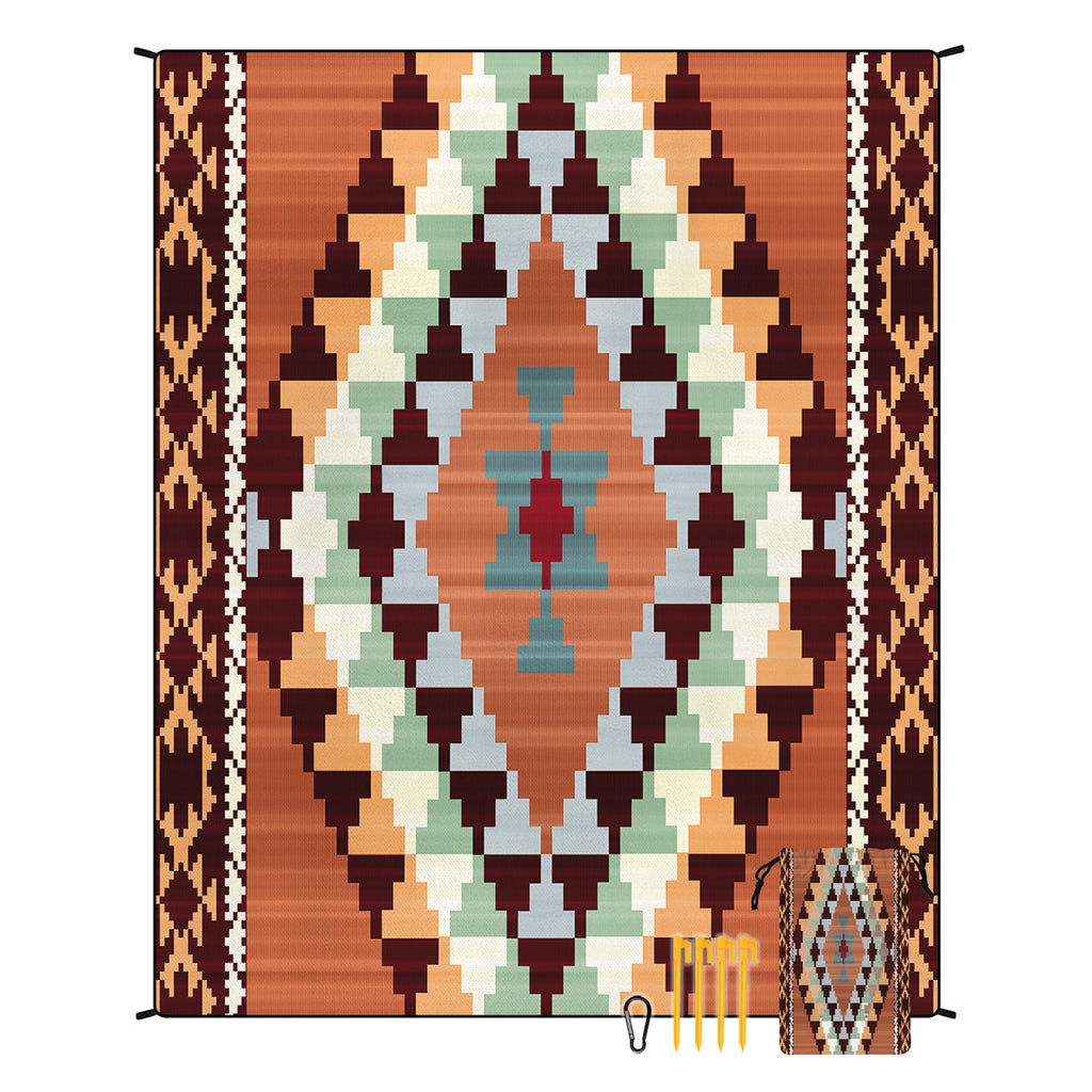 Sun Lake Bohemian Outdoor Beach Mat