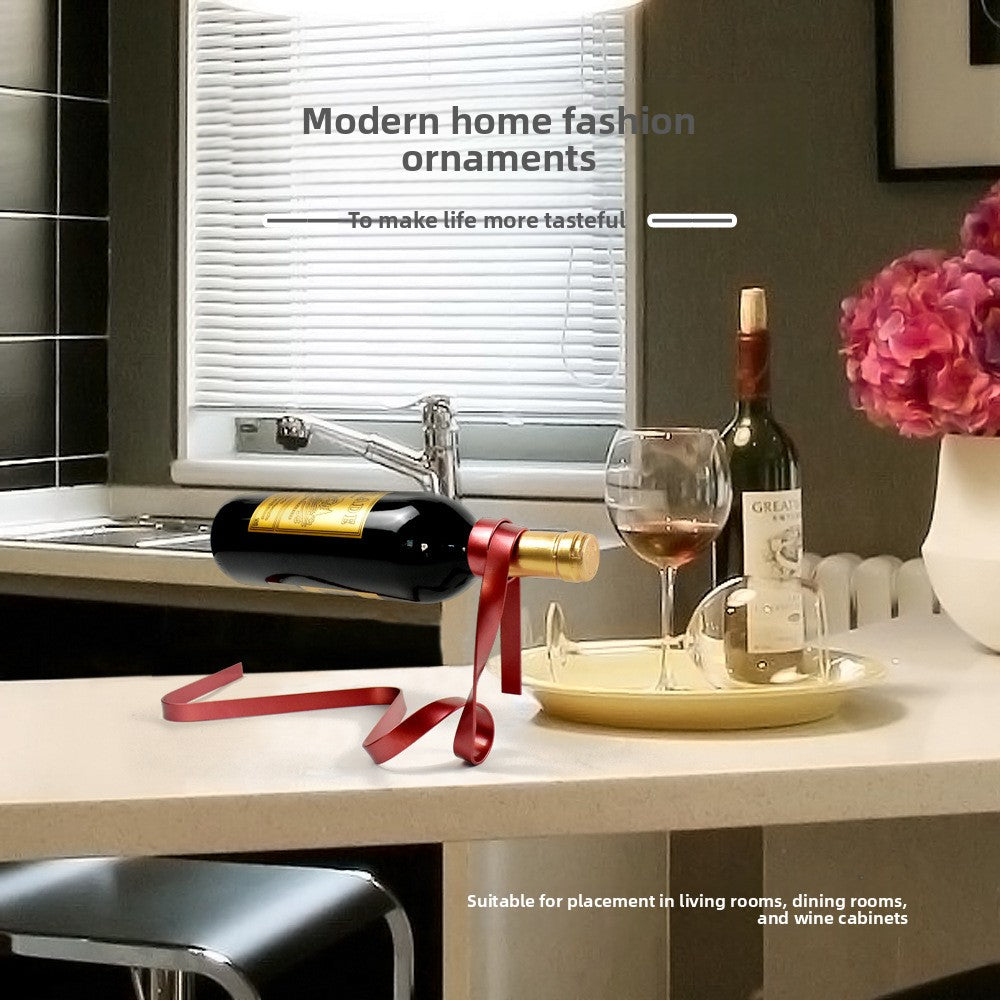 Sun Lake Supply Creative Metal Suspension Wine Rack Gravity Defying