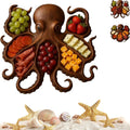 Sun Lake Supply Wooden Octopus Serving Tray Cheese & Charcuterie Board Delicacy Platter