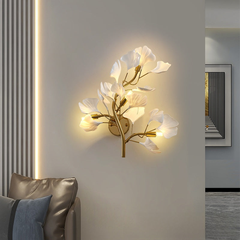 Ginkgo Leaf LED Wall Lamp Light