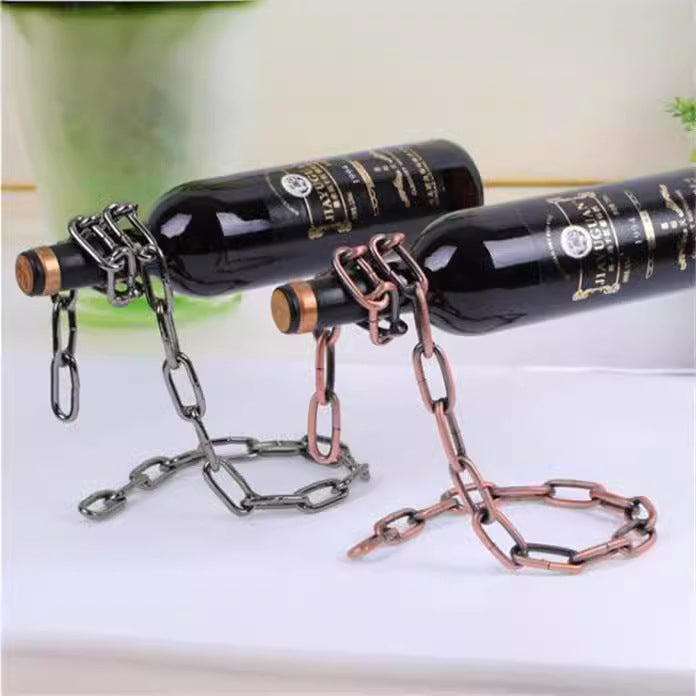 Sun Lake Supply Creative Suspended Chain Wine Rack