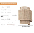 Woven rope wall lamp