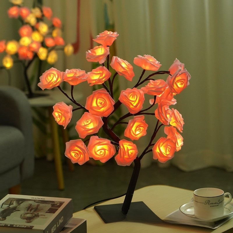 USB Powered Rose Tree Night Light