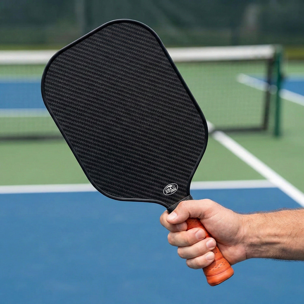 T700 Carbon Fiber Pickleball Paddle Set (16mm) | USAPA Approved + Travel Bag & 2 Balls (Inferno Black)
