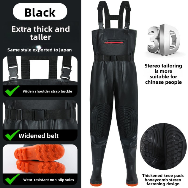 Sun Lake Waterproof Insulated Waders | Non-Slip Fishing Overall Pants