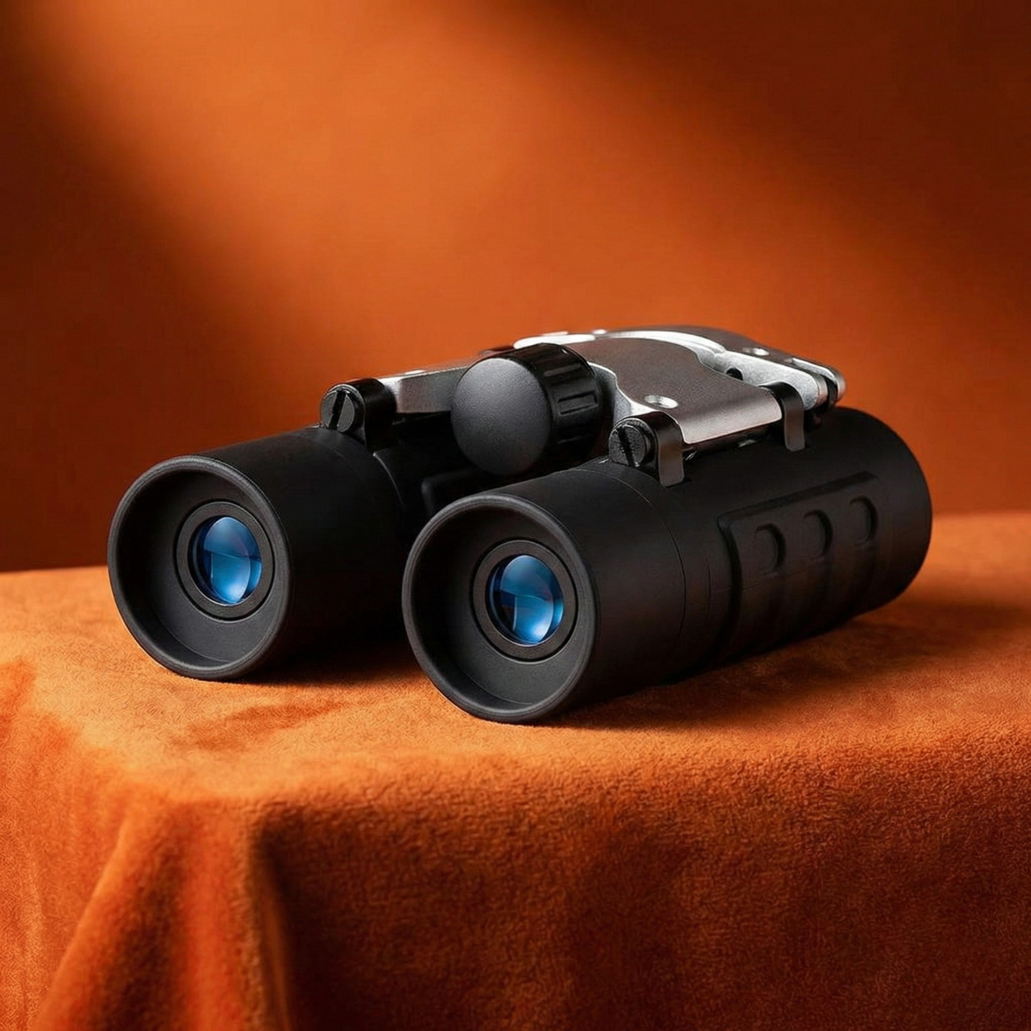 Mini Compact Binoculars 8x21 - Clear Optics Viewing for Travel, Sports, Concerts (Red or Black)
