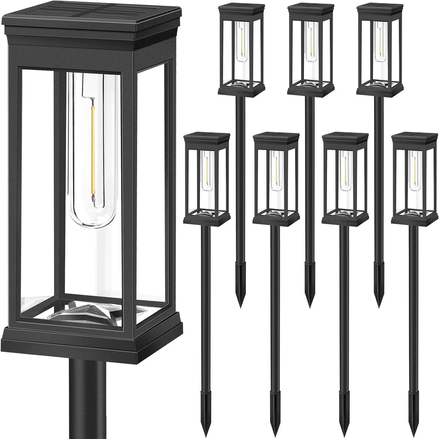 Sun Lake Solar Powered Tungsten Filament Lawn Lamp