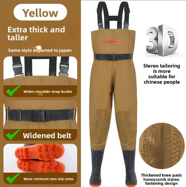 Sun Lake Waterproof Insulated Waders | Non-Slip Fishing Overall Pants