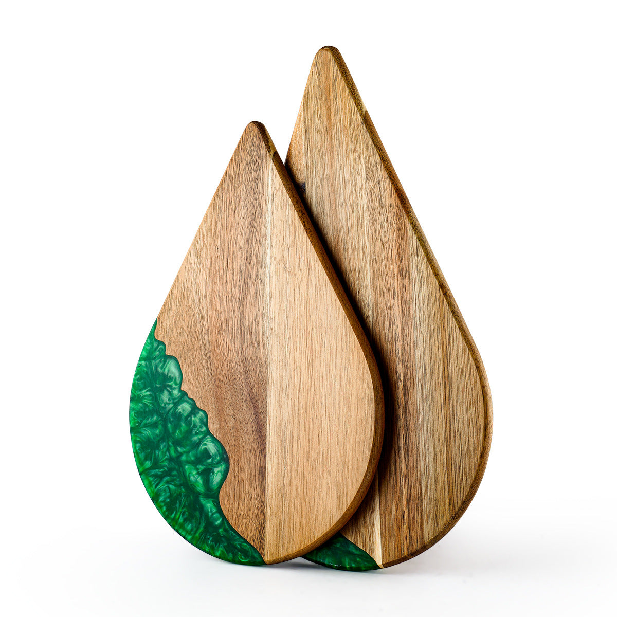 Sun Lake Supply Acacia Wood Resin Cutting Board Acacia Teardrop Shape Kitchen Chopping Board