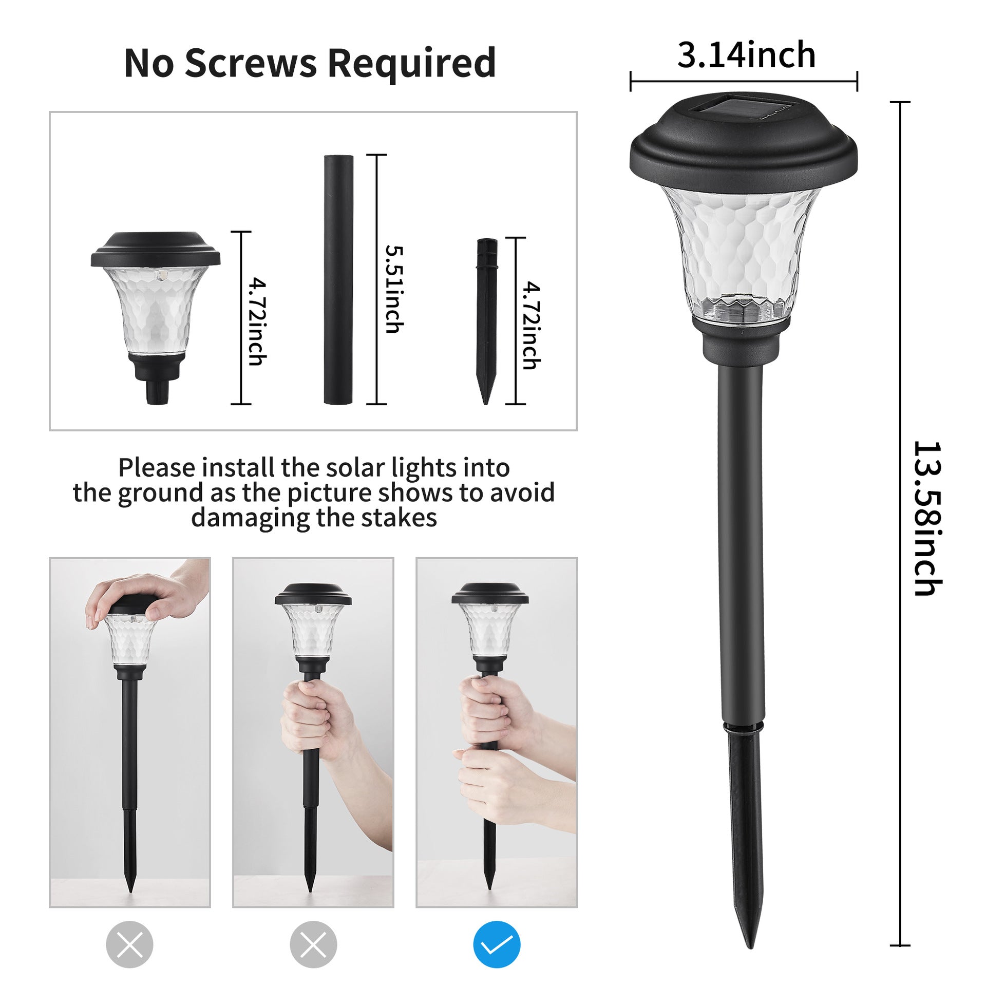 Solar Garden Stake Lights with Decorative Flower Pattern, Waterproof LED Pathway Lighting, Warm White Auto On at Night, 1–6 Pack