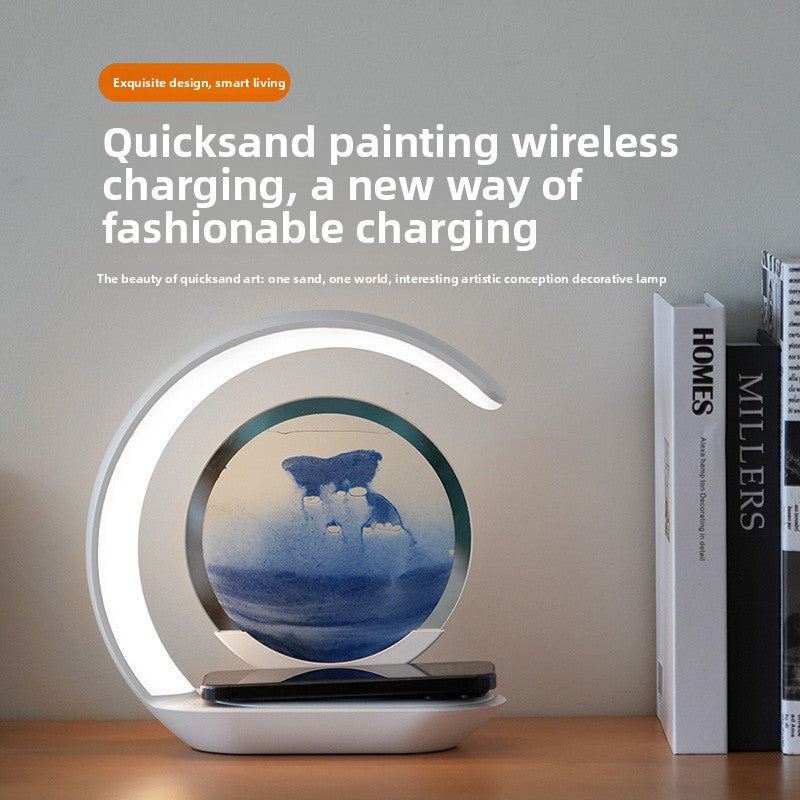 Flow Sand Wireless Charging Desk Lamp