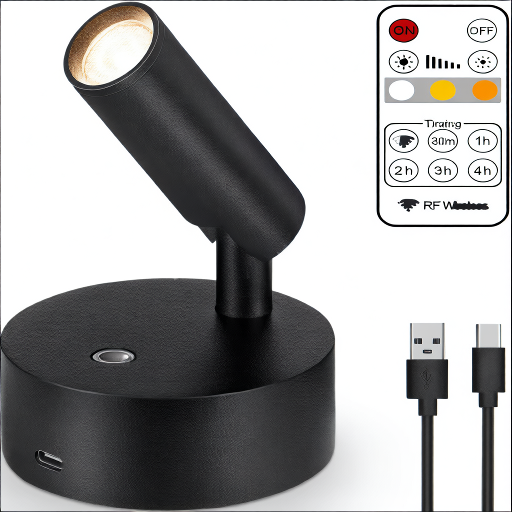 Wiring-free charging wall lamp