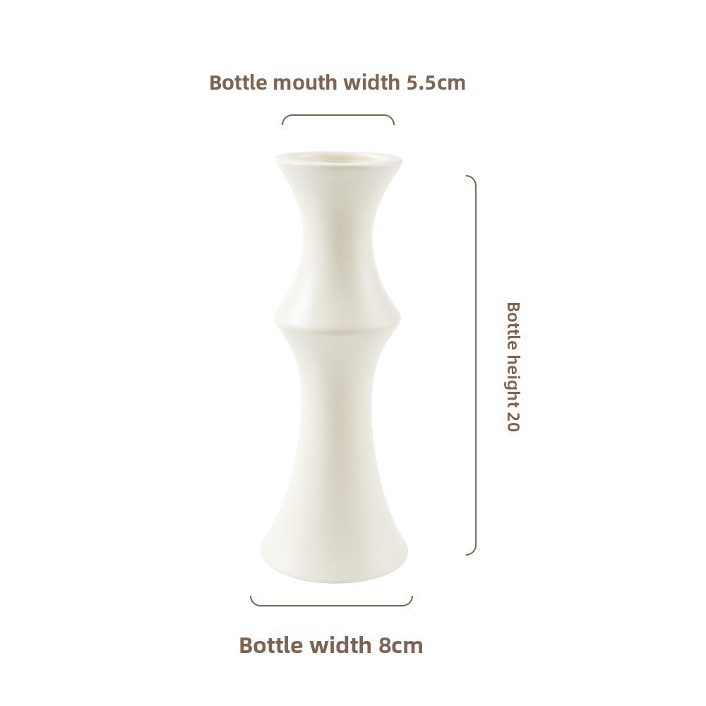 Sun Lake Supply Modern Totem-Style Ceramic Vase ? Sculptural Decorative Vase in Multiple Colors