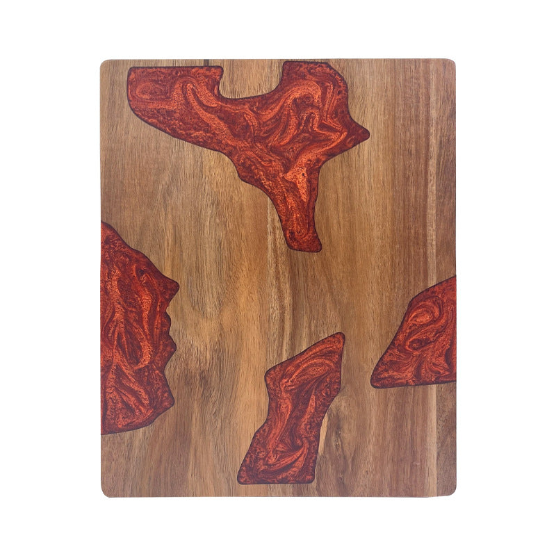 Sun Lake Supply Acacia Wood Resin Charcuterie & Cutting Board for Kitchen Serving