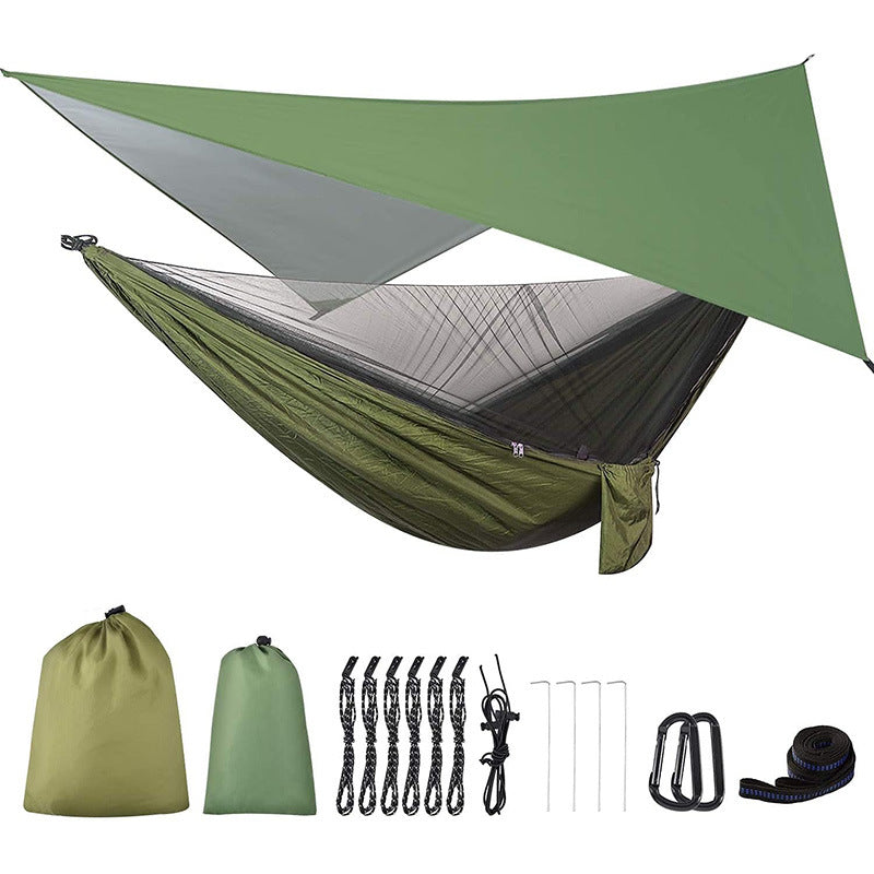 Sun Lake Camping Hammock With Mosquito Net & Waterproof Canopy