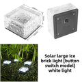 Solar-Powered Outdoor Ice Brick Lamp