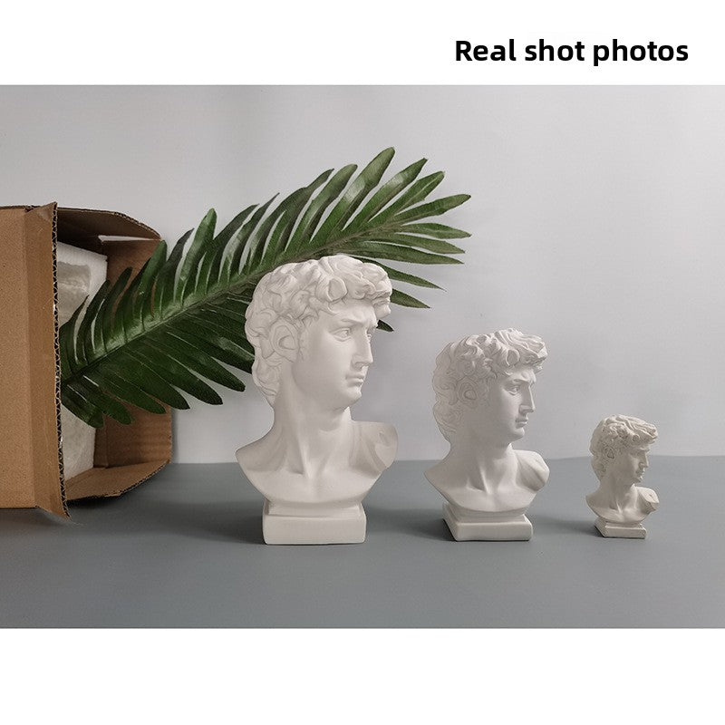 Sun Lake Supply David Head Vase Classical Greek Bust Decorative Organizer
