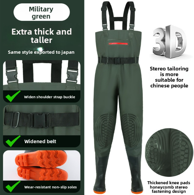 Sun Lake Waterproof Insulated Waders | Non-Slip Fishing Overall Pants