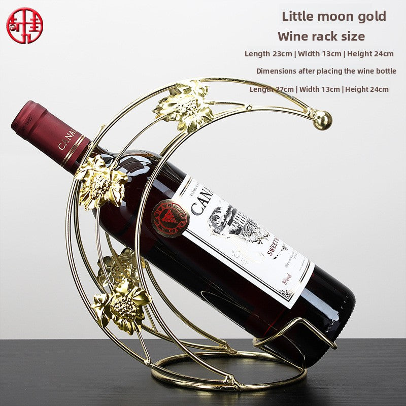 Sun Lake Supply Crescent Moon Wine Bottle Holder Home Decor
