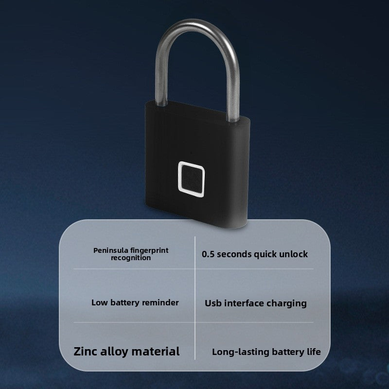 Sun Lake Smart Fingerprint Padlock Waterproof Electronic Lock