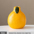 Sun Lake Supply 10cm Mini Ceramic Vase Fruit-Style Decorative Bud Vase for Shelf & Table Decor