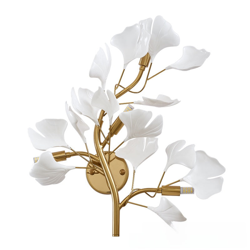 Ginkgo Leaf LED Wall Lamp Light